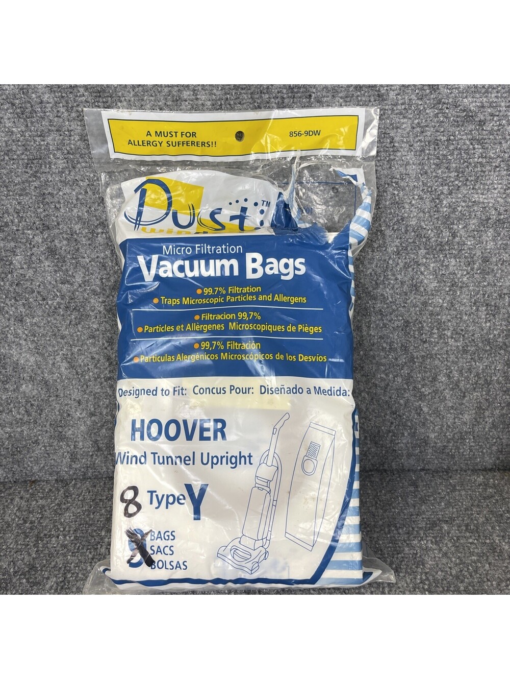 Hoover Wind Tunnel Upright Type Y Open Eight Vacuum Bags